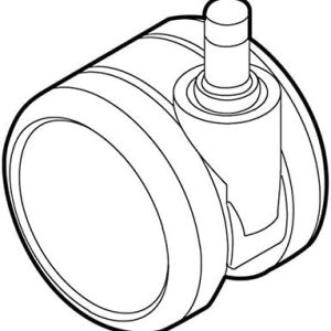 Steelcase OEM Hard Floor Casters (Set of 5) for Amia, Leap, Think, Gesture, Cobi, Qivi Chairs
