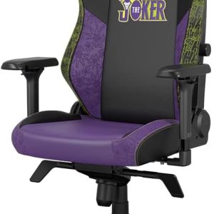 Secretlab Titan Evo Joker Gaming Chair - Reclining, Ergonomic with 4D Armrests, Magnetic Head Pillow, 4-Way Lumbar Support - Black/Purple Leatherette