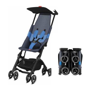 gb Pockit Air All-Terrain Compact Lightweight Travel Stroller, Night Blue