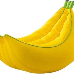 Banana-Shaped Bean Bag Sofa Chair with Mesh Cloth