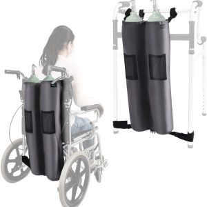 Portable Oxygen Tank Backpack for Wheelchair/Walker, Fits D, C, M9 Canisters