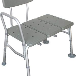 Adjustable Backrest Transfer Bench for Shower or Bath