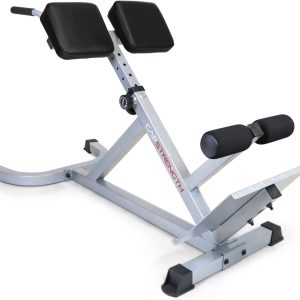CAPHAUS 45 Degree Roman Chair with Dip Station and Adjustable Ab Bench for Glutes, Hamstring, and Back Training