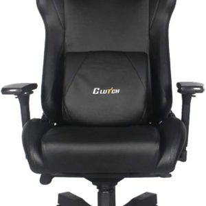 Clutch Chairz Throttle Series Ergonomic Gaming and Office Chair with Lumbar Pillow, Black