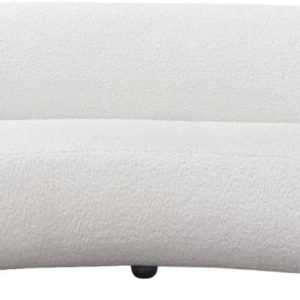 White Curved Sofa