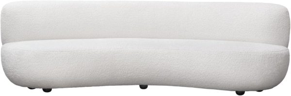 White Curved Sofa