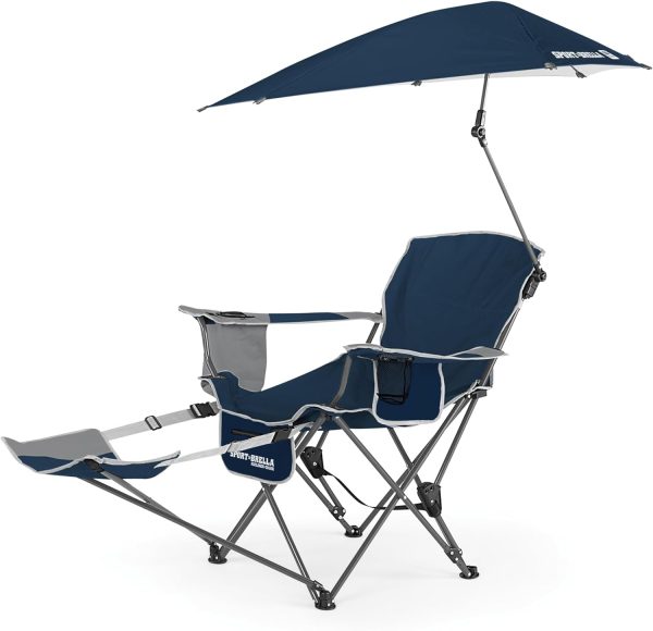 Versa-Brella UPF 50+ Portable Sun Shade Umbrella with Clamp and 360° Swivel for Sports & Outdoors
