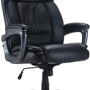 Staples Lockland Big & Tall Bonded Leather Office Chair, Adjustable, Metal Frame