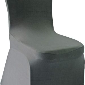 WELMATCH Silver Gray Stretch Chair Covers, 12-Pack for Wedding & Dining