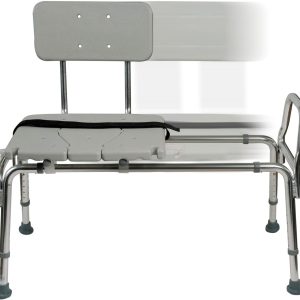 DMI Tub Transfer Bench and Shower Chair, Non-Slip Aluminum, FSA Eligible, Adjustable Height, 400 lbs Capacity