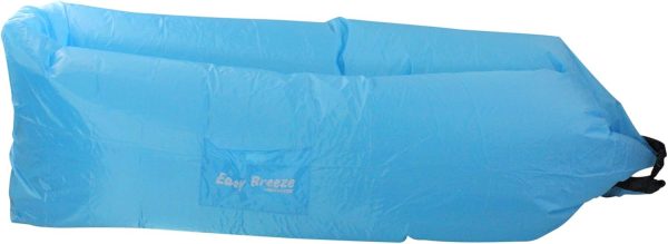 Pool Central Blue Inflatable Air Sofa, 94-Inch, for Land or Water