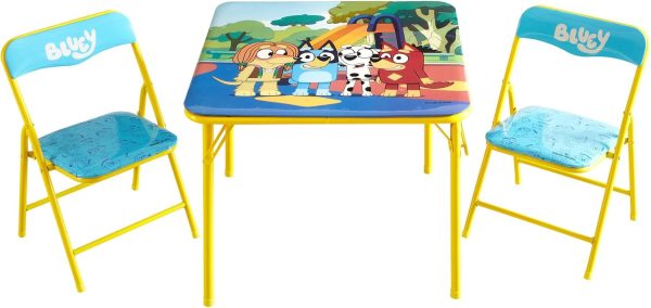 Bluey 3-Piece Kids' Activity Table and Chair Set, Ages 3+