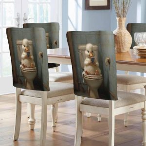 Set of 6 Vintage Toilet Animal Chair Covers for Dining Room and Parties