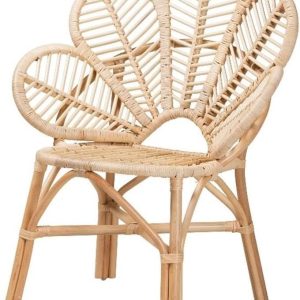Bianca Modern Bohemian Rattan Flower Chair