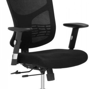 X-Chair X-Project Task Chair, Black Ergonomic Fabric with Headrest - Adjustable, Supportive, Comfortable