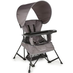 Baby Delight Venture Portable Chair with Canopy, Indoor/Outdoor, 3 Growth Stages, Grey