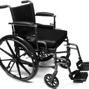 Everest & Jennings Traveler L4 18"x16" Wheelchair with Flip-Back Desk Arm, Swingaway Footrest, 250 lb Capacity, Anti-Tippers, Adjustable Rigging