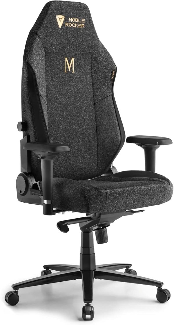 Ergonomic Gaming Chair with Lumbar Support, Headrest, 4D Armrests, and Large Comfort Design