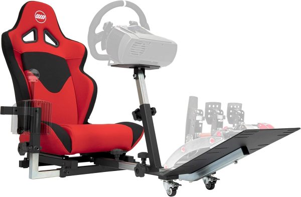 Racing Simulator Gaming Chair with Gear Shift Mount