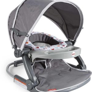 Fisher-Price On-the-Go Baby Floor Seat with Tray and Canopy