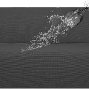 Waterproof Stretch Sofa Slipcover, Leakproof Furniture Protector for Kids and Pets (Sofa, Dark Gray)