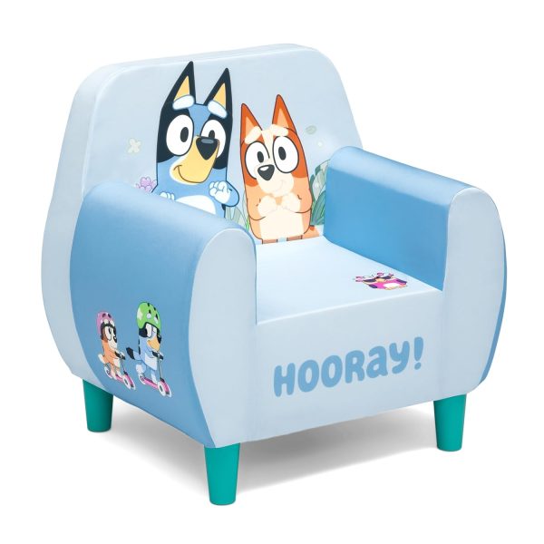 Bluey Foam Chair for Kids, Blue