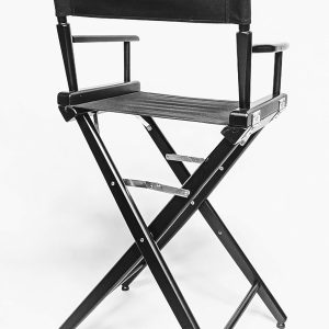 Filmcraft Studio Director's Chair (30" Bar Height, Black, Printed Canvas)
