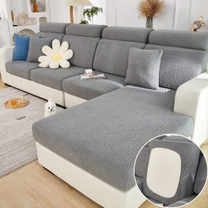 Universal Stretch Sofa Cover, Dark Grey