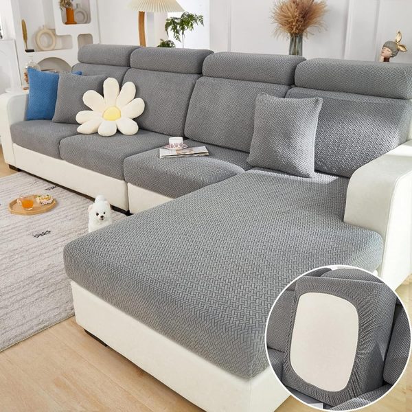 Universal Stretch Sofa Cover, Dark Grey