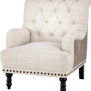 Ashley Tartonelle Tufted Accent Chair, Taupe