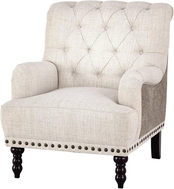 Ashley Tartonelle Tufted Accent Chair, Taupe