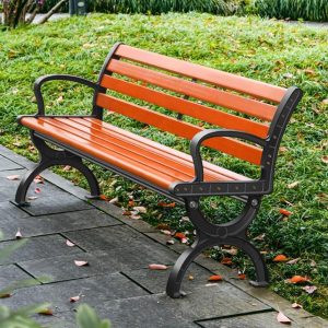 1.2m Wood Plastic Composite Park Bench, Seats 2-3