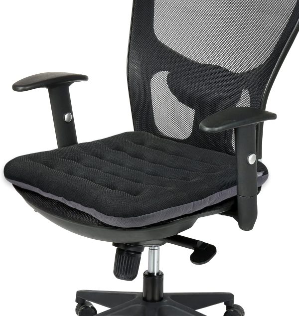 SINOSSO Office Chair Cushion, Breathable Mesh, Non-Slip, Black