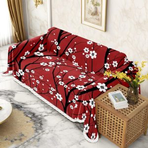 Cherry Blossom Sofa Cover, Washable, 3-Seater, 71''x118''