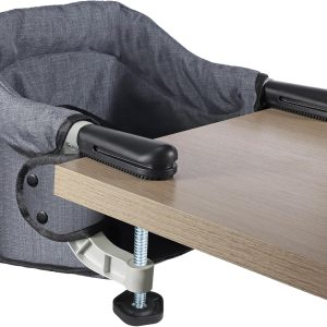 Portable Foldable High Chair for Babies 6-36 Months, Easy Setup, Includes Carry Bag (Grey)