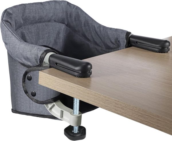 Portable Foldable High Chair for Babies 6-36 Months, Easy Setup, Includes Carry Bag (Grey)